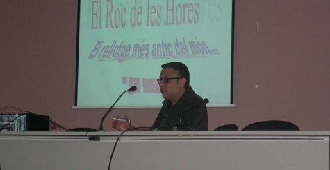 El nostre soci Joan Vázquez durant la seva exposició